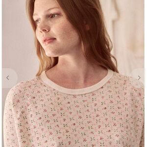 THE GREAT.
THE WAFFLE CIRCLE TEE - ROSE BUD Size 0/xs oversized